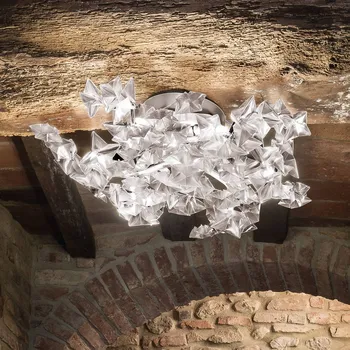 Slamp Hanami Ceiling/Wall stropní světlo, prisma bílá-průhledná 7 x 5 W LED - Doprava zdarma