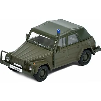 autíčko Volkswagen Type 181 Police Military 1979 1:87 - Schuco VW 181 Vojenská Policie - kovový model auta