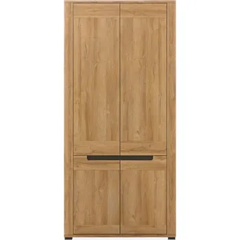 Šatní skříň Skříň KITONGO 2D, dub granson/grafit + vyzvednutí ZDARMA