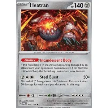 Sběratelská karetní hra Pokémon TWM 123/167 Heatran - Twilight Masquerade Stav: Near Mint, Verze: HOLO
