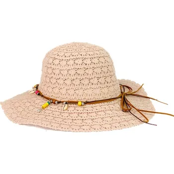 Klobouk Luxusní pudrově-růžový krajkový klobouk A-130, VELIKOST UNI