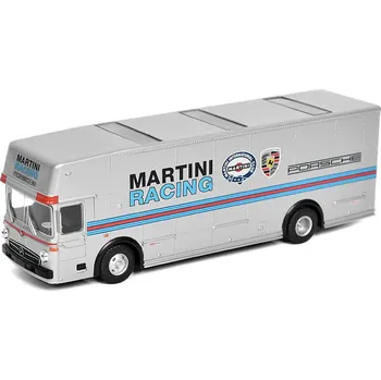autíčko Mercedes-Benz O317 Transporter Martini Racing 1:64 - Schuco Mercedes O 317 Transporter Martini Racing - model auta