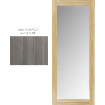 Zrcadlo Zrcadlo ASISI, masiv borovice/moření: šedá + vyzvednutí ZDARMA