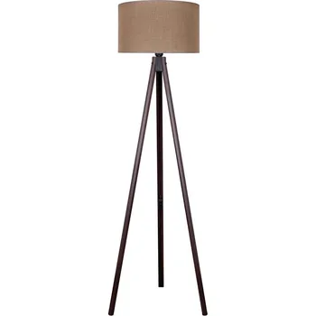 Lampička Duolla - Stojací lampa 1xE27/60W/230V pr. 44 cm hnědá/wenge