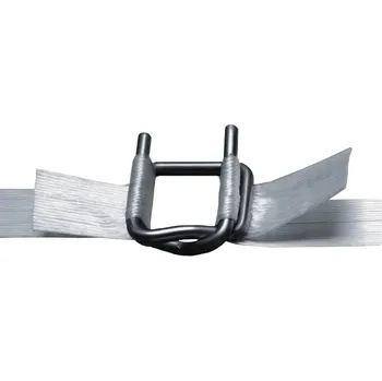 Organizace kabelů Spona vázací pro polyesterovou pásku PES šíře 19mm, drátěná, fosfát, 1000 ks