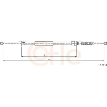 Auto-moto Tažné lanko, parkovací brzda COFLE 10.6217