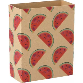 Jednorázové nádobí Reklamní CreaSleeve Kraft 275 papírový kraftový rukáv na zakázku, přírodní