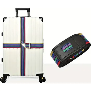 Take it shop Pevný křížový popruh na kufr s kovovou přezkou Pořadí: 03