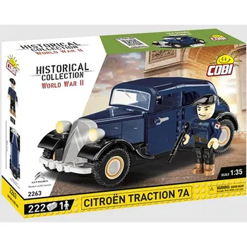 autíčko Citroen Traction 7A - stavebnice 1:35 - COBI Francouzské civilní vozidlo Citroen Traction 7 A - Model KIT