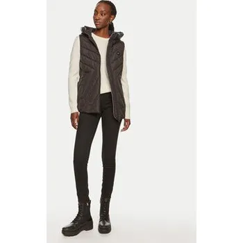 Dámská vesta Tommy Hilfiger Vesta Chevron WW0WW42624 Černá Regular Fit XS