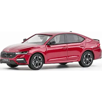 Škoda Octavia IV RS 2020 Červená Volcano Metalíza 1:43 Škoda Octavia 4 - kovový model