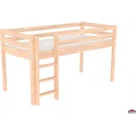 Domestav DOMINO zvýšené jednolůžko zábrana A buk cink, olejování