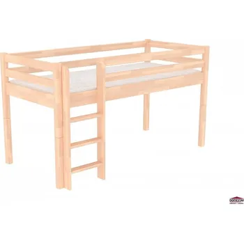 Ložnice Domestav DOMINO zvýšené jednolůžko zábrana A buk cink, olejování