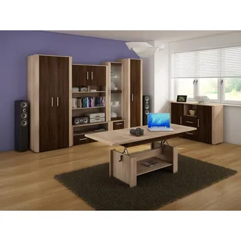 Obývací stěna Obývací stěna WUBIN 2, dub sonoma/dub sonoma tmavý/dub sonoma, 5 let záruka + vyzvednutí ZDARMA