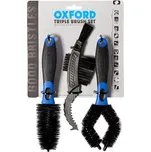 sada kartáčů pro čištění, OXFORD (sada 3 ks, štětiny z jemného nylonu)