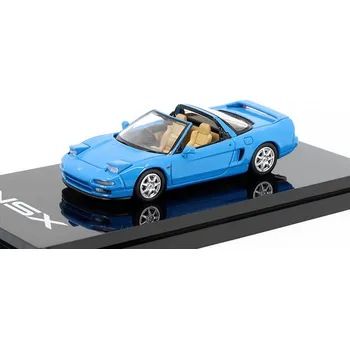 autíčko Honda NSX Type T modrá 1:64 - Hobby Japan Honda NSX Type-T + střecha - kovový model auta