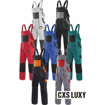 montérky montérky LUX s laclem modro-černé