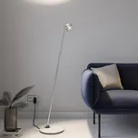 Top Light Puk Mini Floor Mini Single LED matná/čirá, bílá - Ø hlavy 8 cm, délka kabelu 240 cm bílá matná, chromovaná, čirá, satinovaná 2 x 10 W LED - Doprava zdarma