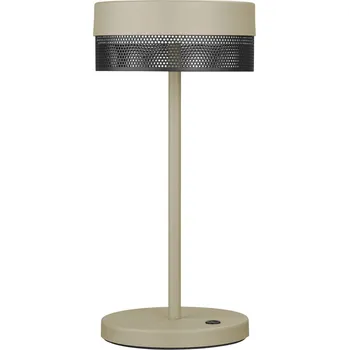 Venkovní osvětlení HELL Stolní lampa LED Mesh s dobíjecí baterií, výška 30 cm písková/černá písek, černý LED celkem 1,8 W - Doprava zdarma