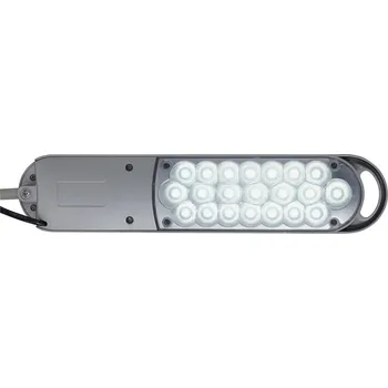 Lampička LED stolní lampa MAULatlantic, stříbrná, výška 41 cm, stojan - Hlava - délka 33 cm, šířka 7 cm; paže - délka dole 33 cm, nahoře 34 cm; chodidlo - délka 20 cm, šířka 14,5 cm stříbro 1 x 6 W LED - Doprava zdarma