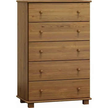 Komoda Komoda NEFTYS 11, hloubka 47 cm, masiv borovice, moření: dub + vyzvednutí ZDARMA