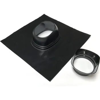 Kouřovod Brilon - spalinové systémy Taška střešní univerzální DN100/60 a 125/80, olovo, černá 5-25°