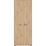 Šatní skříň BELLARMINO, dub artisan + vyzvednutí ZDARMA