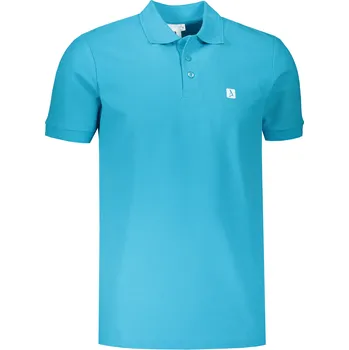 Pánské tričko Pánské triko s límečkem ALTISPORT CARRYOVER ALM065203 TYRKYSOVÁ M