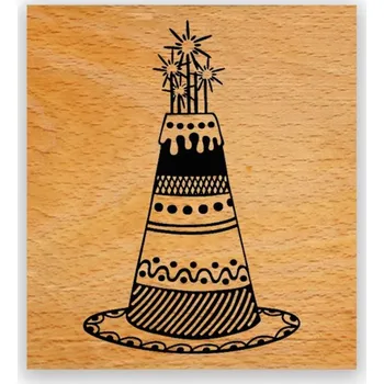 Aladine Dřevěné razítko Aladine, vel. D - Dort