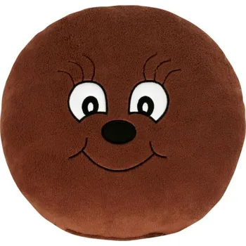 Dekorativní polštářek Bellatex Polštářek Kulička Hnědá