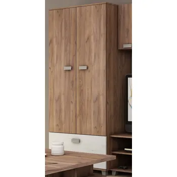 Šatní skříň Skříň KEATING, craft tobaco/craft bílý, 5 let záruka + vyzvednutí ZDARMA