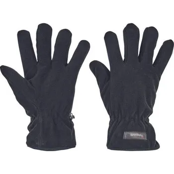 Pracovní rukavice Rukavice MYNAH zimní fleece černé