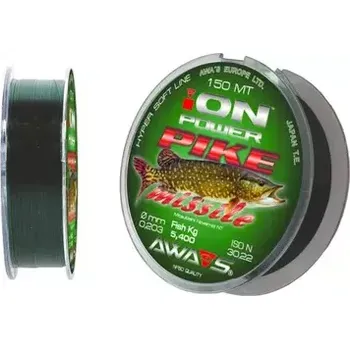 rybářský vlasec AWA-SHIMA Ion Power Pike Mission 150m - 0,261mm 8,4kg