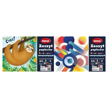 Dětské zboží Zeszyt papierów kolor. samoprzylep. A4/8K (10szt)