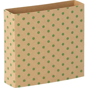 Jednorázové nádobí Reklamní CreaSleeve Kraft 182 papírový kraftový rukáv na zakázku, přírodní