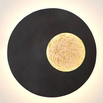 Lampička Holländer LED nástěnné světlo Planet černohnědá, zlatá LED celkem 9 W - Doprava zdarma