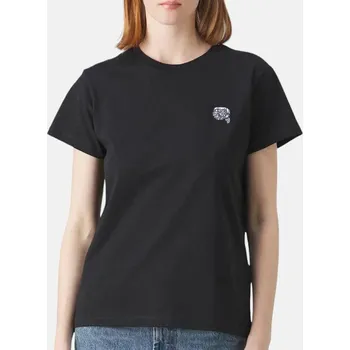 Dámské tričko Dámské černé triko Karl Lagerfeld - Velikost XS, Barva Černá 55797 240W1722