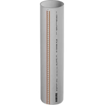 Kanalizační potrubí Osma HTGL-kanalizační trubka bez hrdla 125/5000, 116080