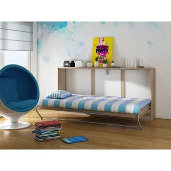 Dětská postel Sklápěcí postel CEDUNA, dub sonoma/modrá, 5 let záruka +možnost VÝNOSU + vyzvednutí ZDARMA