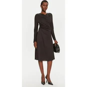 Dámské šaty Boss Koktejlové šaty Ettita 50523130 Černá Slim Fit XS