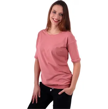 Dámské tričko Dámské oversized tričko Darina, starorůžové M/L