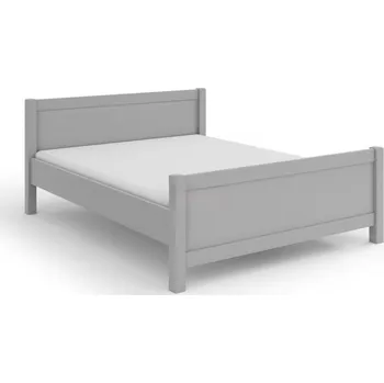 Postel Postel z masivu Antoaneta 180x200 cm šedá + rošt ZDARMA
