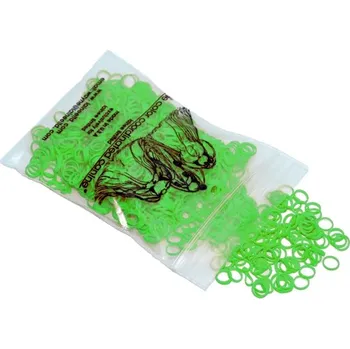 Gumičky LAINEE latex bands "MEDIUM weight" na Top knot 0,80cm Barva: zelený, Obsah: 100ks