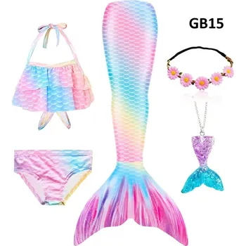 Karnevalový kostým Dětský kostým a plavky - mořská panna ( vel. od 3 do 12 let) Barva: GB15, Velikost: 150 (10-13 let)