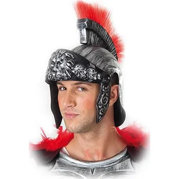 Karnevalový doplněk Helma - Říman - stříbrná