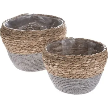 Casa de Engel Koš s PVC (mořská tráva) - sada 2 ks