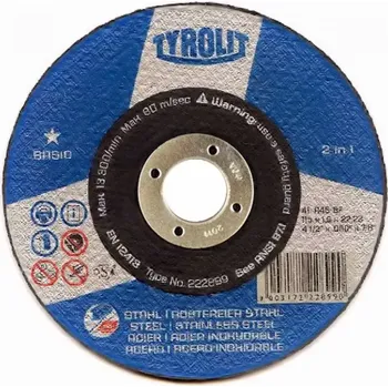 Řezný kotouč Tyrolit Řezný kotouč 115x1,0x22 Basic ocel/nerez