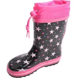 Dívčí holínky Wolf Y2202B tmavě modré hvězdičky