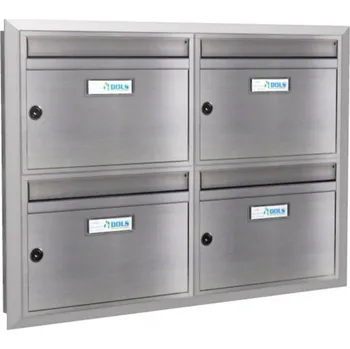 Poštovní schránka Sestava schránek pro zazdění G-01 Nerez