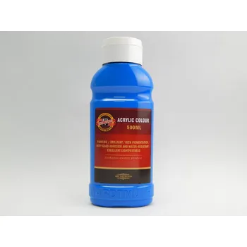 Výtvarná barva KOH-I-NOOR Akrylová barva 1627/0400 modř světlá 500ml